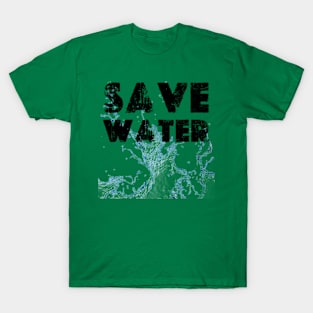 save water  earth day 2024 T-Shirt